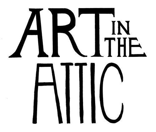 Logo design for the Art in the Attic project at the Square Gallery London, by Andrew Attwell